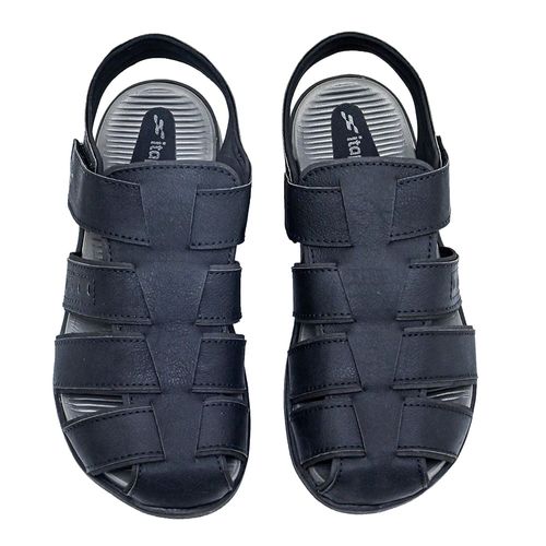 Sandália Flats Itapuã Preta e Grafite Masculina
