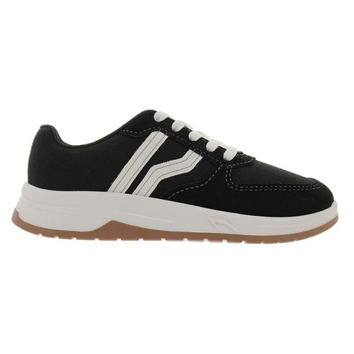 Tênis Casual Molekinho Preto e Branco Juvenil Masculino