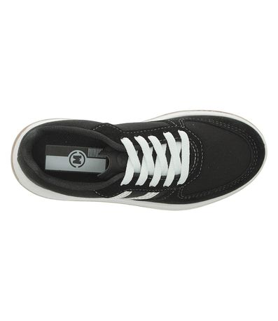 Tênis Casual Molekinho Preto e Branco Juvenil Masculino