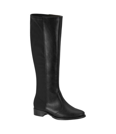 Bota Flats Beira Rio Preta Feminina