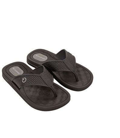 Kit Chinelo Dedo + Nécessaire Cartago Texas Marrom e Cinza Masculino