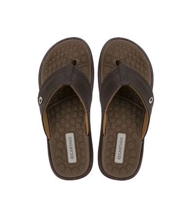 Chinelo Dedo Cartago Veneto III Marrom Masculino