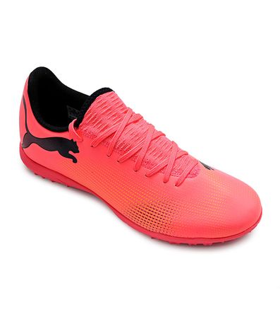 Chuteira Society Puma Future 7 Coral Masculina