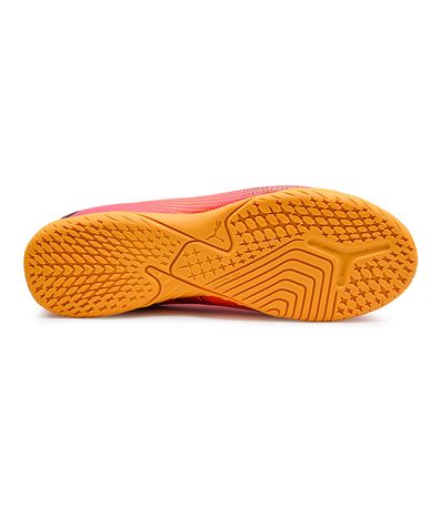 Chuteira Indoor Puma Future 7 Coral e Laranja Juvenil Masculina
