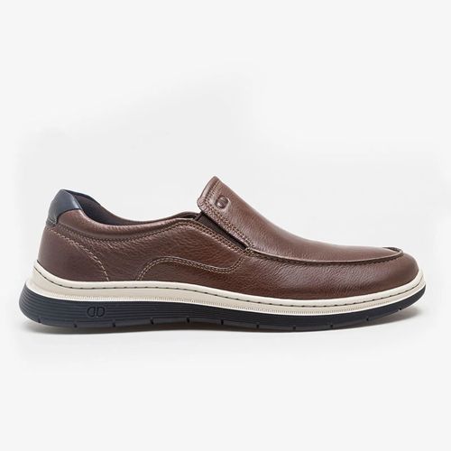 Sapato Mocassim Democrata Leave Conhaque Masculino