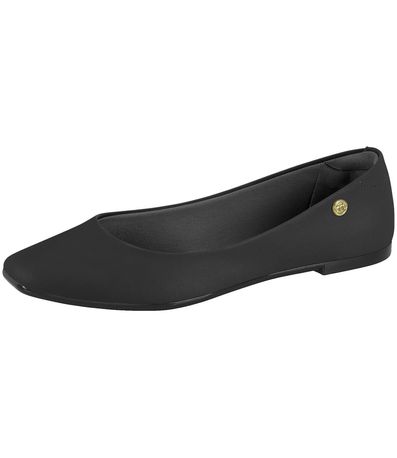 Sapatilha Bico Quadrado Moleca Preta Feminina
