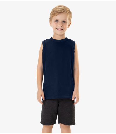 Bermuda Infantil Masculina Em Moletom Rovi Kids Preto