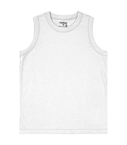 Regata Básica Infantil Masculina Rovitex Kids Branco