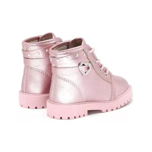 Bota Coturno Molekinha Rosa Infantil Feminina