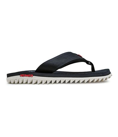 Chinelo Dedo Kenner Kivah Vasco Preto e Branco Masculino