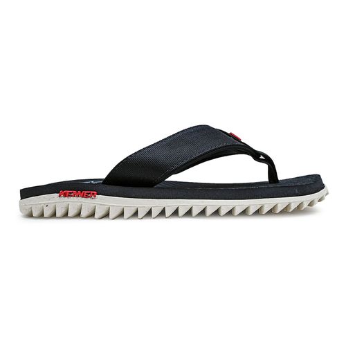 Chinelo Dedo Kenner Kivah Vasco Preto e Branco Masculino