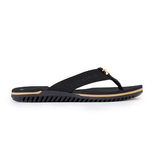 Chinelo Dedo Kenner NK6 Flamengo Preto e Dourado Masculino