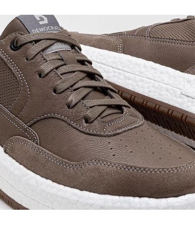 Sapatênis Casual Democrata Drake Pulse Marrom Masculino