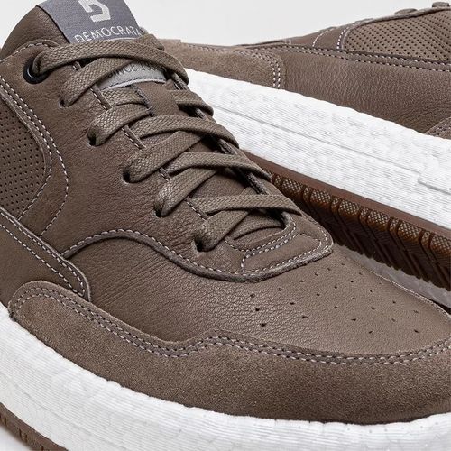 Sapatênis Casual Democrata Drake Pulse Marrom Masculino