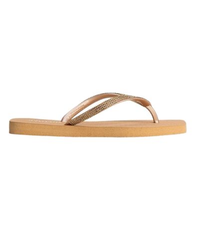Chinelo Dedo Rafitthy Ouro Feminino