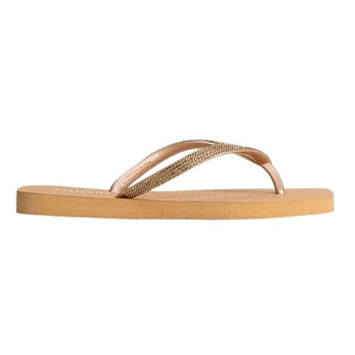 Chinelo Dedo Rafitthy Ouro Feminino