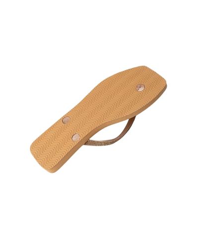 Chinelo Dedo Rafitthy Ouro Feminino