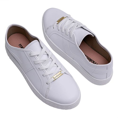 Tênis Casual Flatform Moleca Branco Feminino