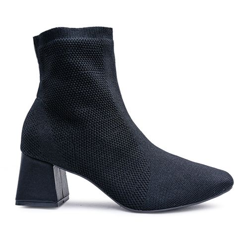 Bota Salto Bebecê Preta Feminino