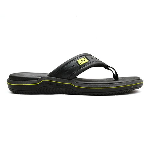 Chinelo Dedo Itapuã Preto e Verde Masculino