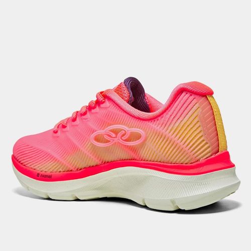 Tênis Esportivo Olympikus Rosa e Laranja Juvenil Feminino