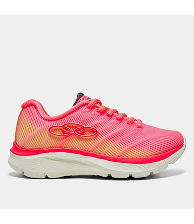 Tênis Esportivo Olympikus Rosa e Laranja Juvenil Feminino