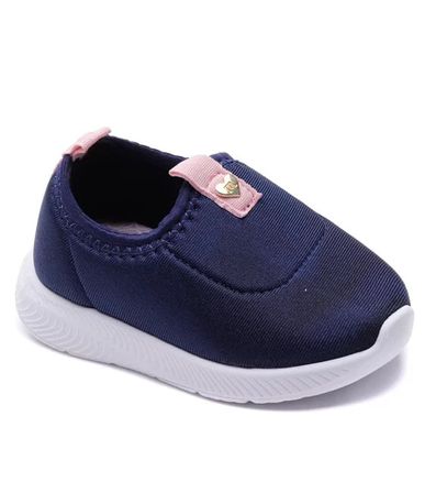 Tênis Casual Molekinha Marinho Infantil Feminino