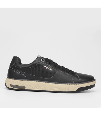 Sapatênis Casual Ferracini Angra Preto Masculino
