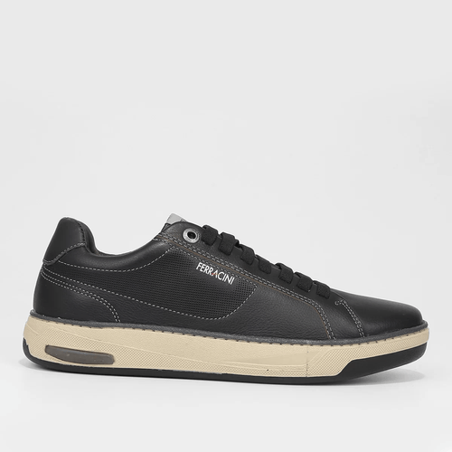 Sapatênis Casual Ferracini Angra Preto Masculino