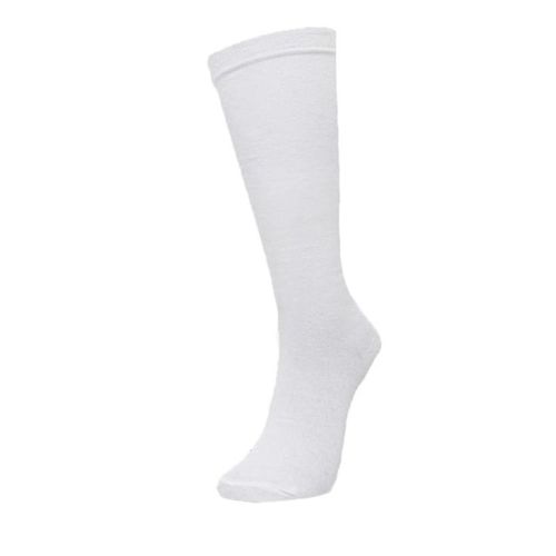 Meia Casual Selene Cano Alto Branco Feminino