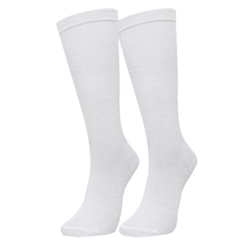 Meia Casual Selene Cano Alto Branco Feminino