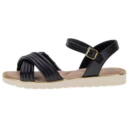 Sandália Flats Modare Trançado Preto Feminino