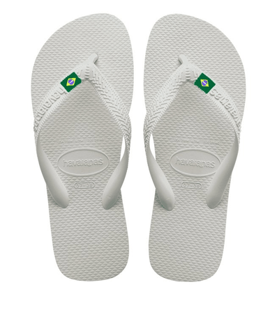 Chinelo de Dedo Brasil Branco Havaianas Masculino