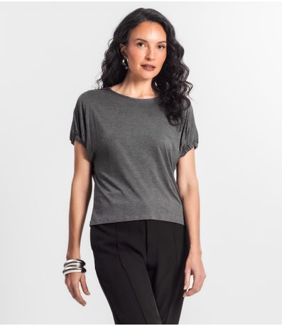Blusa Viscose Infinita Cor Cinza