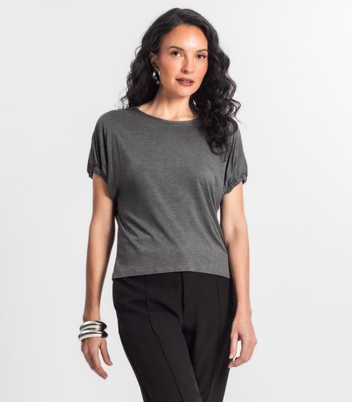 Blusa Viscose Infinita Cor Cinza