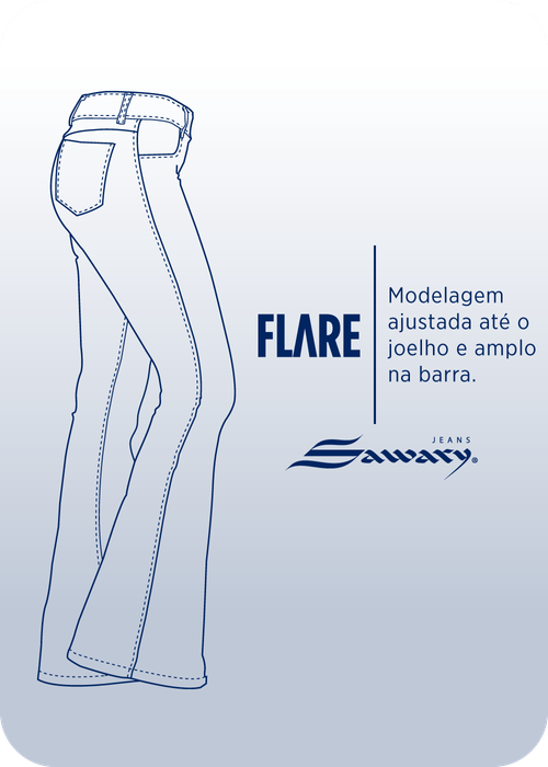 Calça Jeans Sawary Flare - 277456