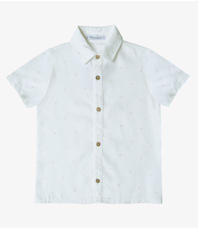 Camisa Infantil Masculina Gola Dupla Trick Nick Branco