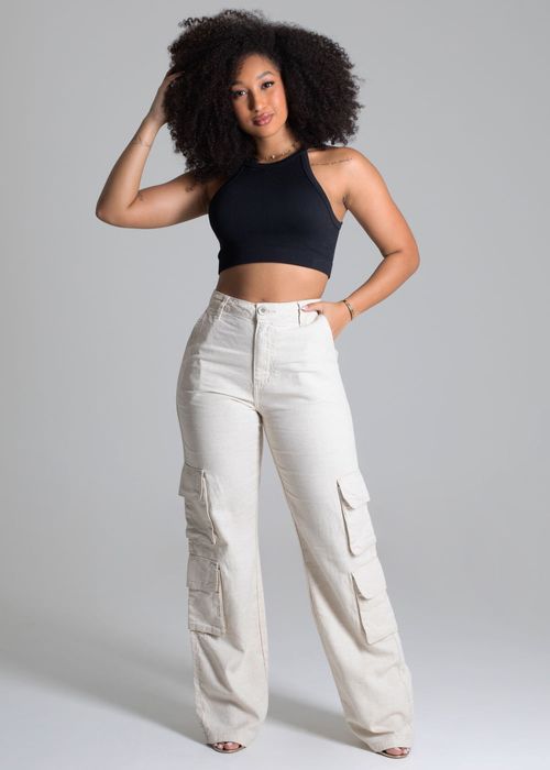 Calça Linho Sawary Wide Leg - 277766