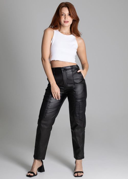 Calça Resinada Sawary Mom - 277480