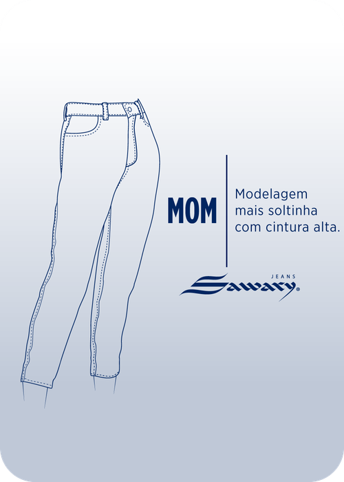 Calça Sarja Sawary Mom - 277575