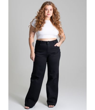 Calça Sarja Sawary Plus Size Wide Leg - 277207