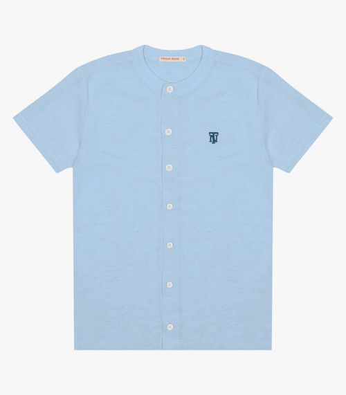 Camisa Infantil Em Viscolinho Trick Nick Azul