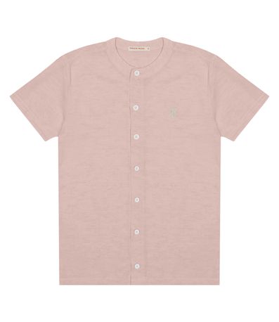 Camisa Infantil Em Viscolinho Trick Nick Rosa