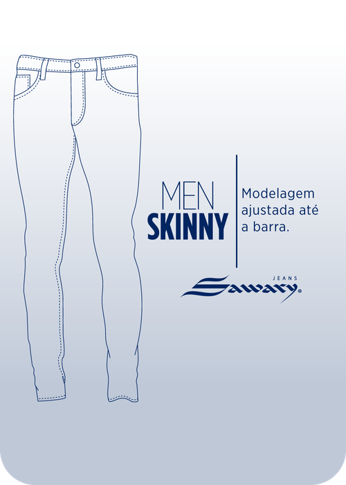 Calça Sarja Sawary Skinny - 276992