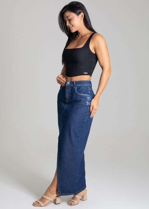 Saia Jeans Sawary Midi - 277134