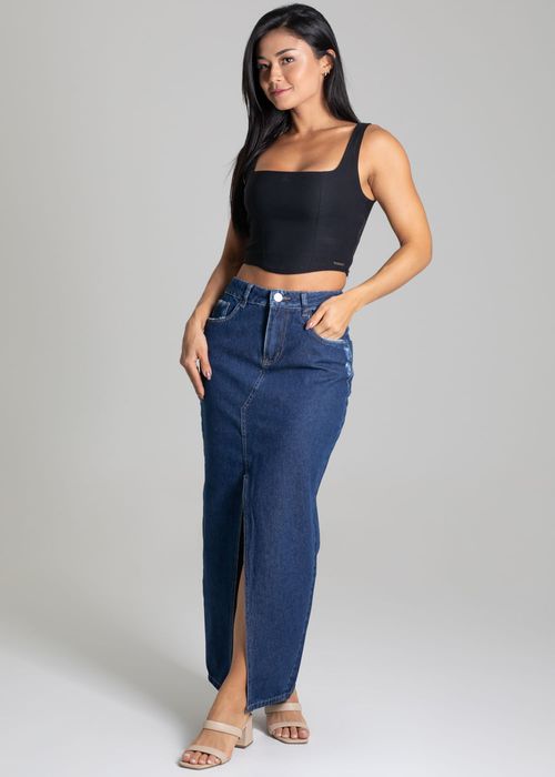 Saia Jeans Sawary Midi - 277134