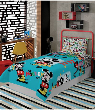 Jogo De Cama Infantil Solteiro 2 Peças Lepper Azul