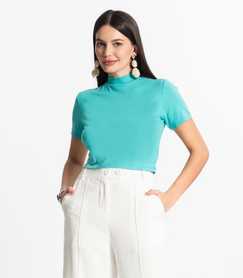 Blusa Cropped Feminina Select Verde