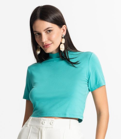 Blusa Cropped Feminina Select Verde