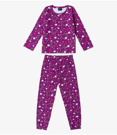 Pijama Infantil Menina Estapado Select Roxo